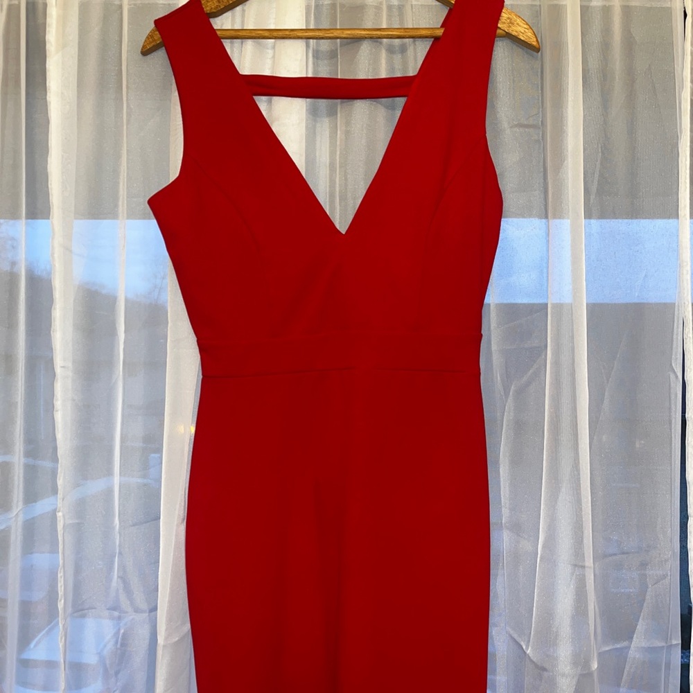 Red formal dress worn once
